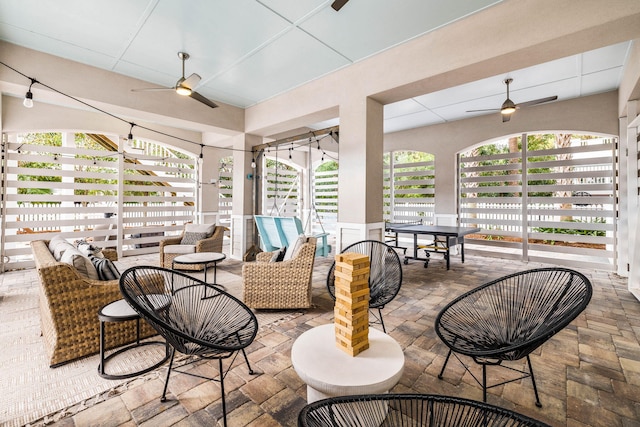 sunroom / solarium with plenty of natural light