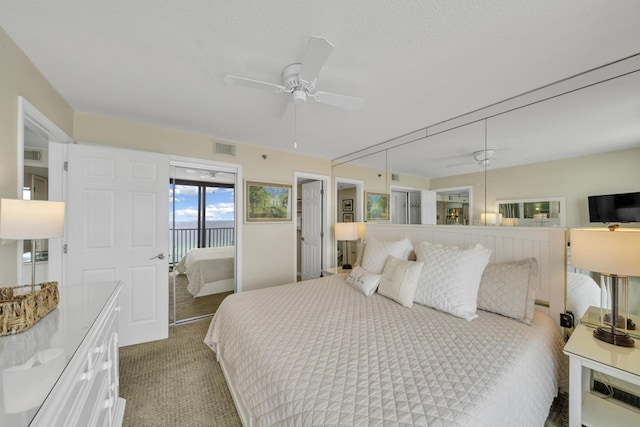 4100 E Co Hwy Unit 30A 1102 # 1102, Santa Rosa Beach, FL 32459 - carpeted bedroom with access to exterior and a ceiling fan