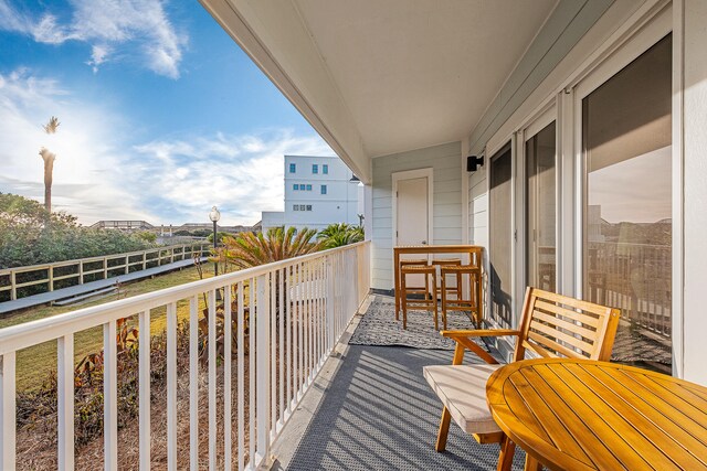 view of balcony