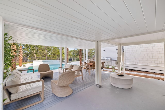 view of sunroom / solarium