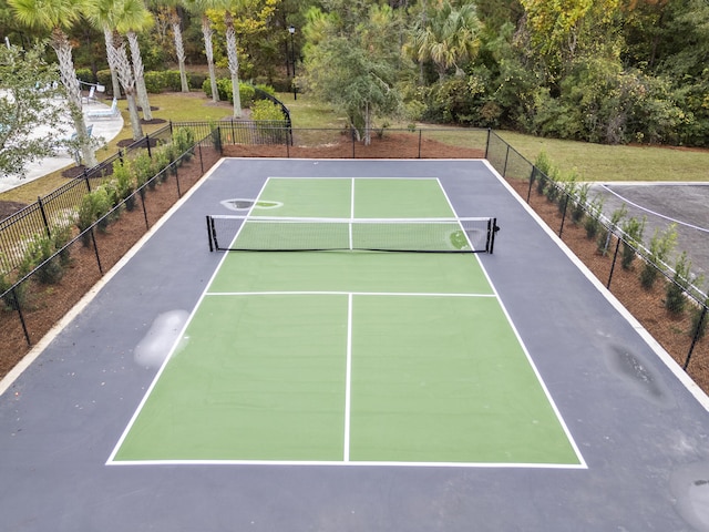 view of tennis court