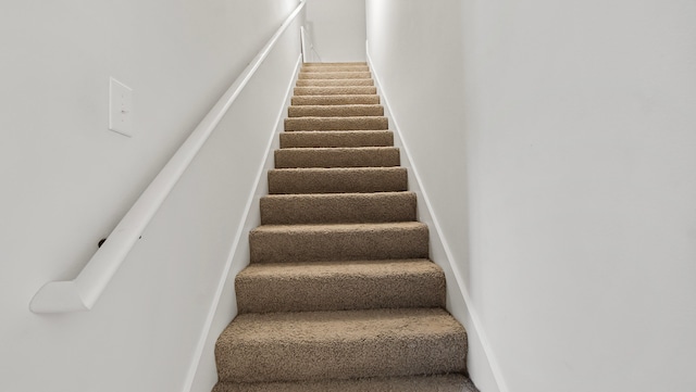 view of staircase