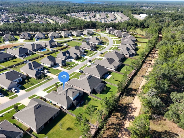 birds eye view of property