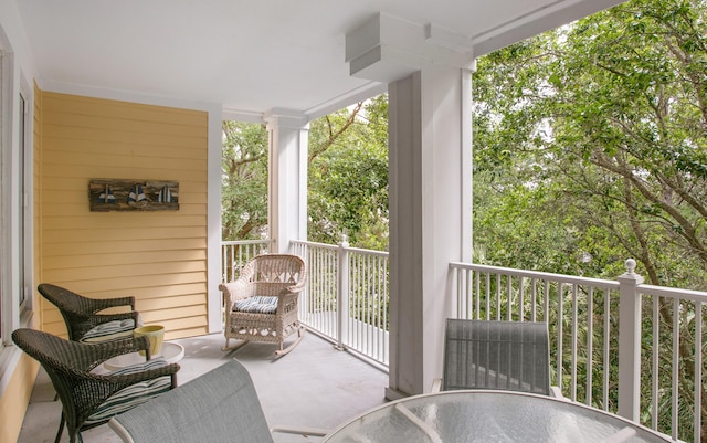 view of balcony