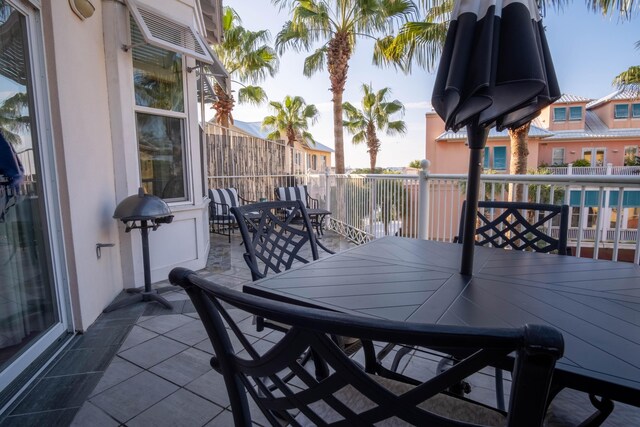 105 Carillon Market St Ste 302, Panama City Beach, FL 32413 - deck with outdoor dining space