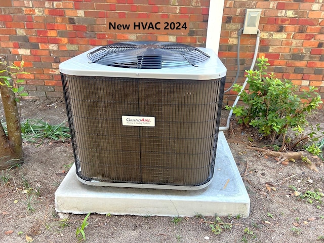 exterior details featuring cooling unit