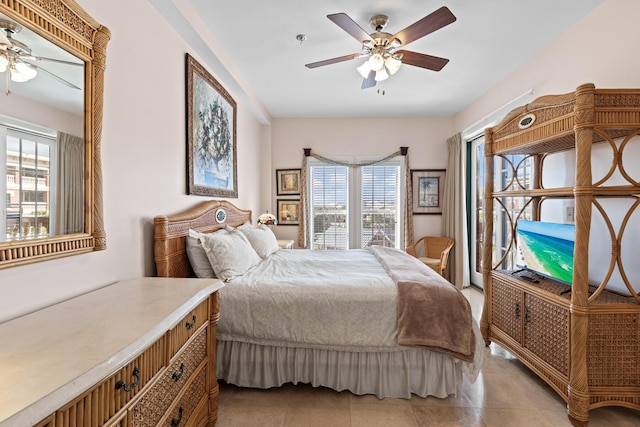 10343 E County Highway 30a Unit 312D, Inlet Beach, FL 32461 - bedroom featuring multiple windows and a ceiling fan