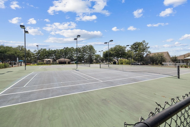 view of tennis court