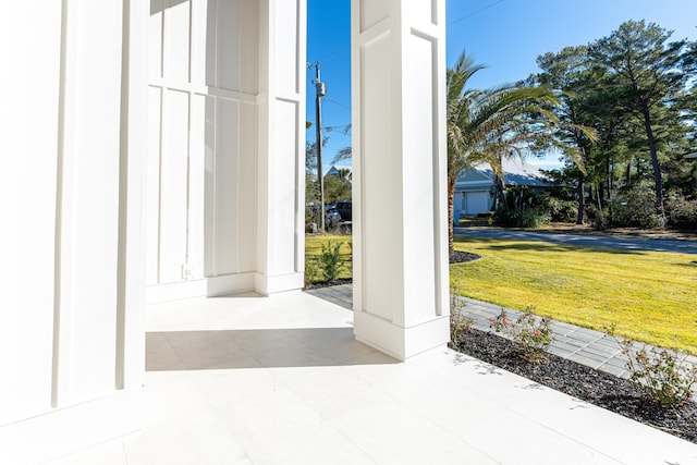 exterior space featuring covered porch