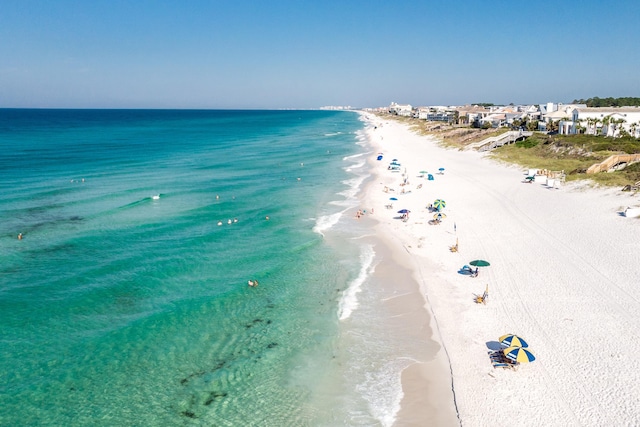 water view featuring a beach view