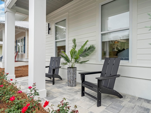 view of patio / terrace with a porch