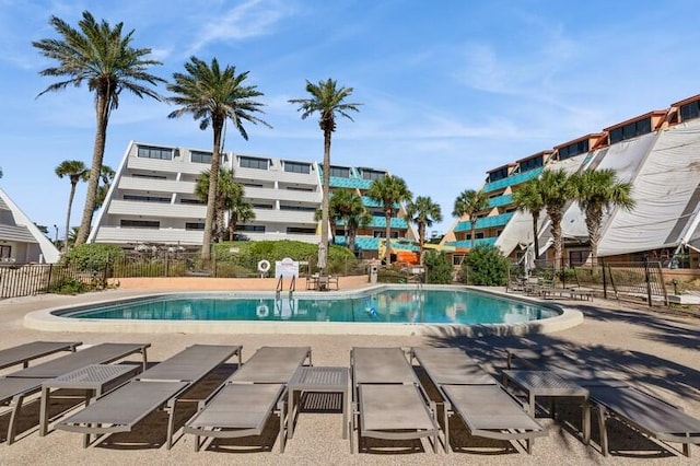 view of pool with a patio area