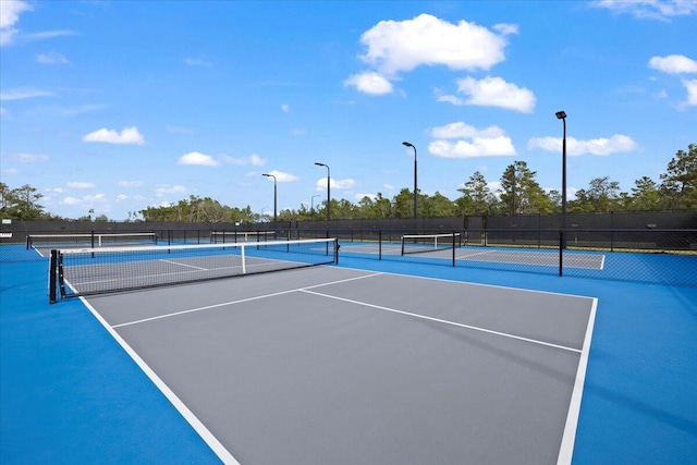 view of tennis court