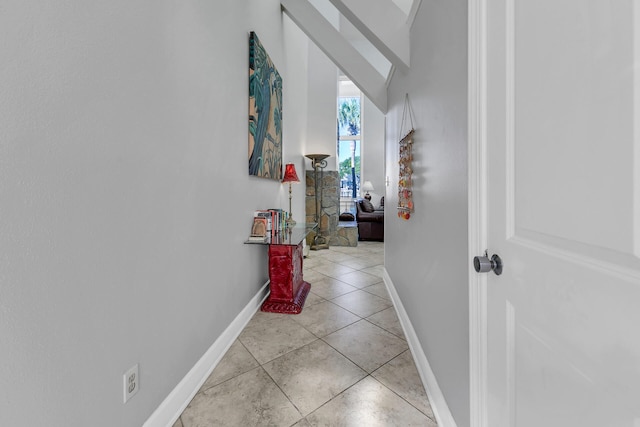 900 Gulf Shore Dr Unit 03, Destin, FL 32541 - hall with baseboards and light tile patterned floors
