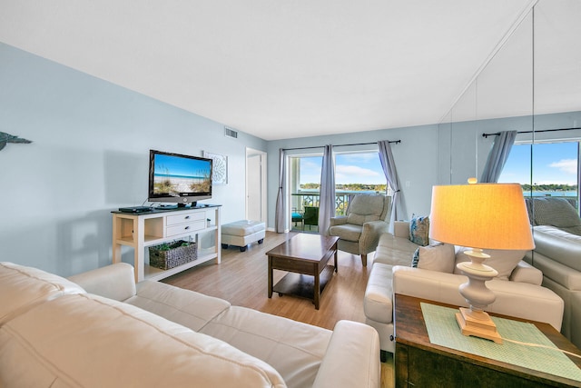909 Santa Rosa Blvd Unit 561, Fort Walton Beach, FL 32548 - living room featuring hardwood / wood-style floors