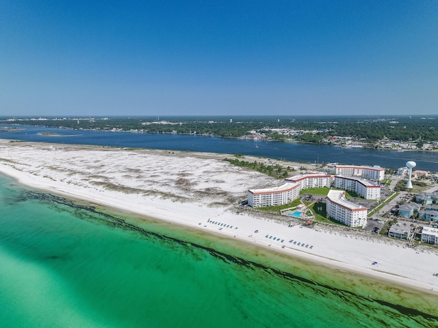 909 Santa Rosa Blvd Unit 561, Fort Walton Beach, FL 32548 - birds eye view of property with a water view and a view of the beach
