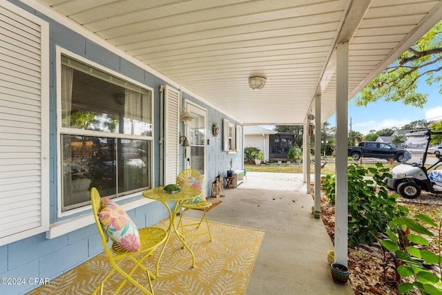 view of patio / terrace featuring a porch