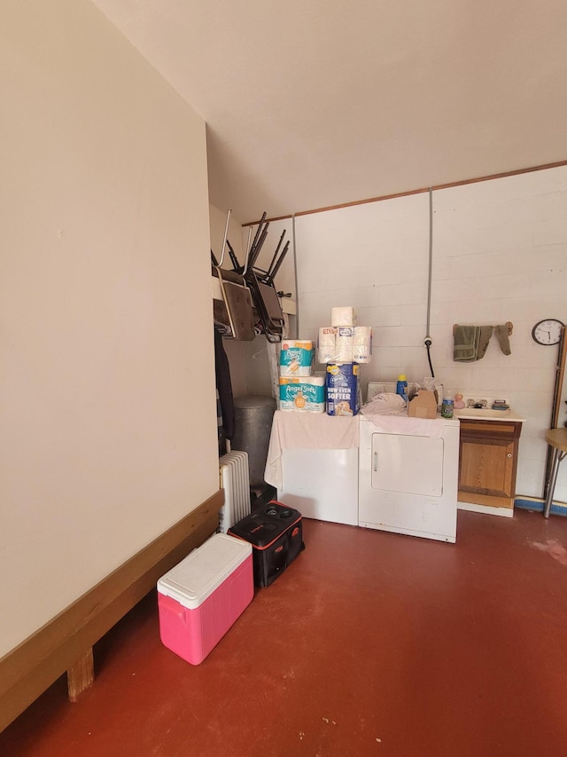 114 W May Lilly Ct, Defuniak Springs, FL 32433 - laundry area with cabinet space and independent washer and dryer