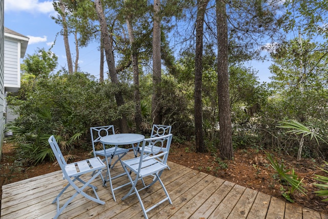 view of wooden terrace