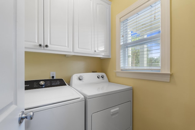 195 Emerald Dunes Cir, Santa Rosa Beach, FL 32459 - laundry room with independent washer and dryer and cabinet space