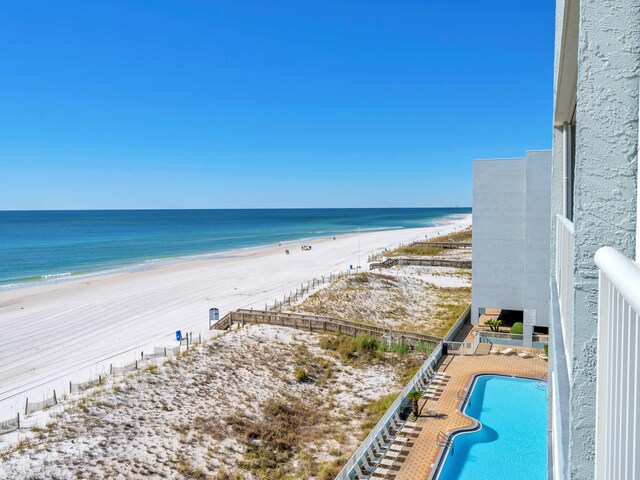 water view with a beach view