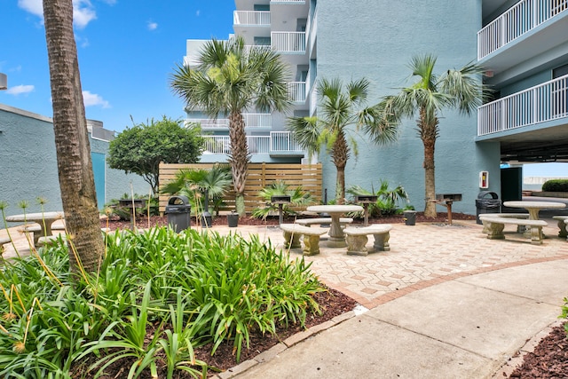 view of home's community with a patio