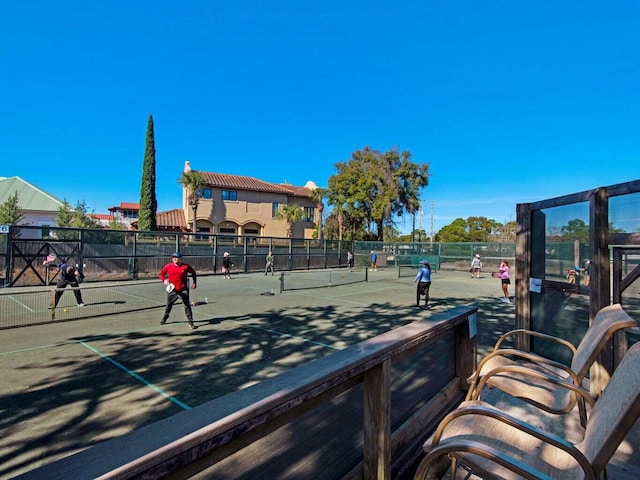 view of sport court