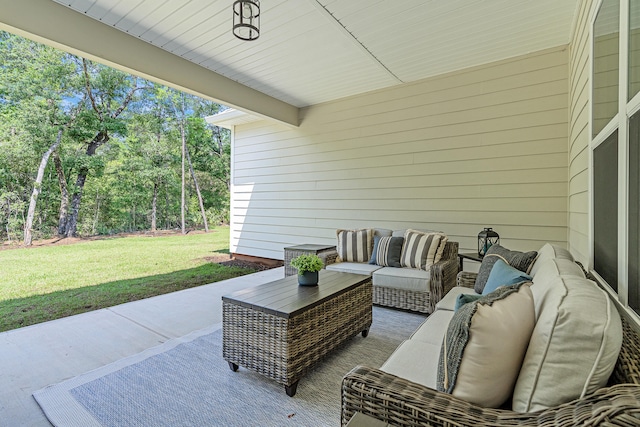 view of patio / terrace with outdoor lounge area