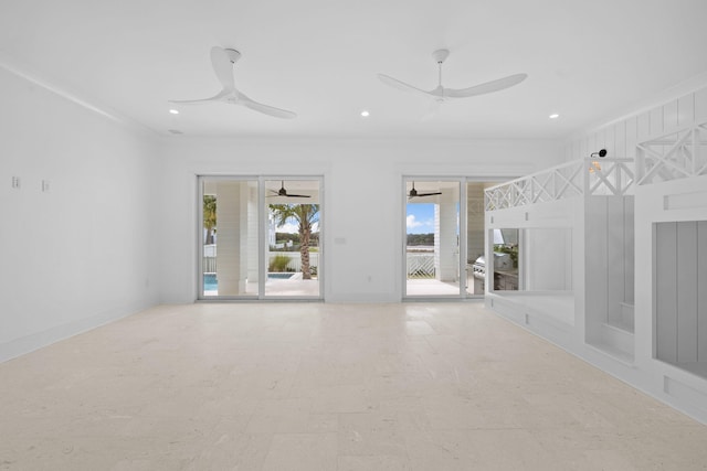 view of unfurnished living room