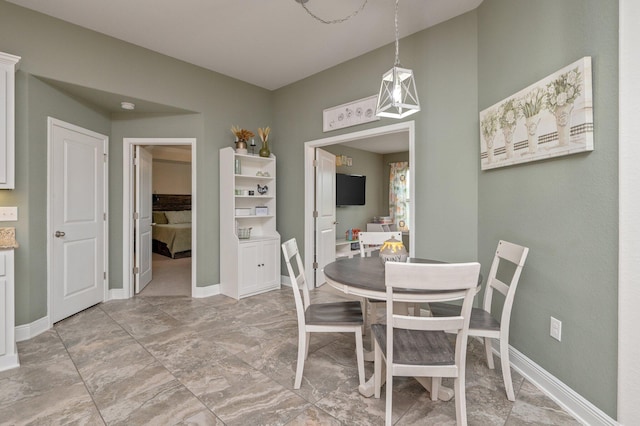 view of dining area