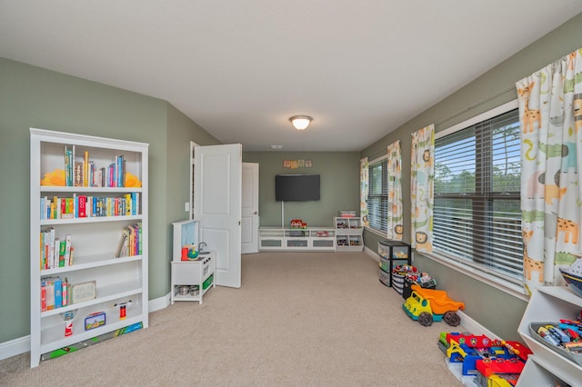 playroom featuring carpet