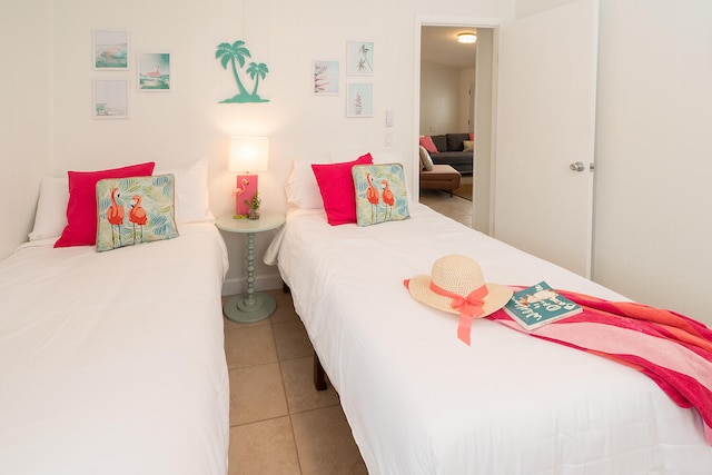 view of tiled bedroom