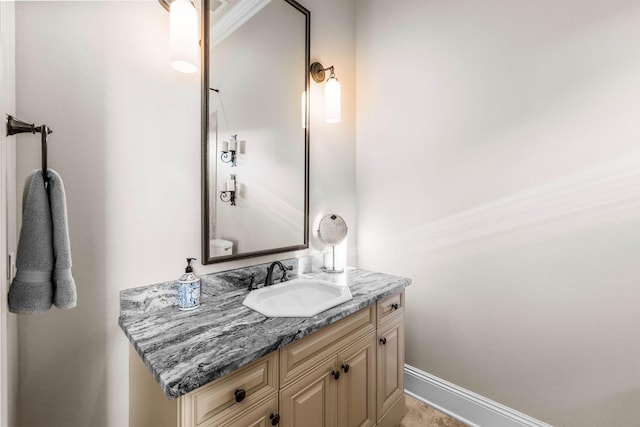 3400 Ravenwood Ln, Miramar Beach, FL 32550 - bathroom with vanity and baseboards