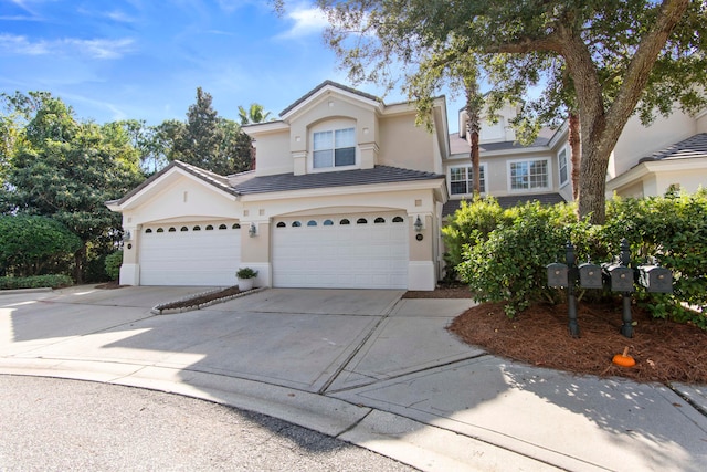 front facade featuring a garage