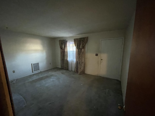 view of spare room