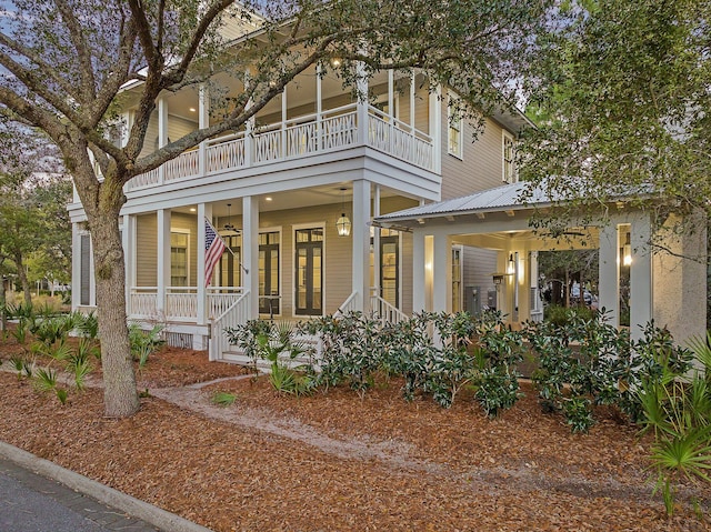 11 Acorn Way, Santa Rosa Beach, FL 32459 - view of front of property featuring a balcony and a porch