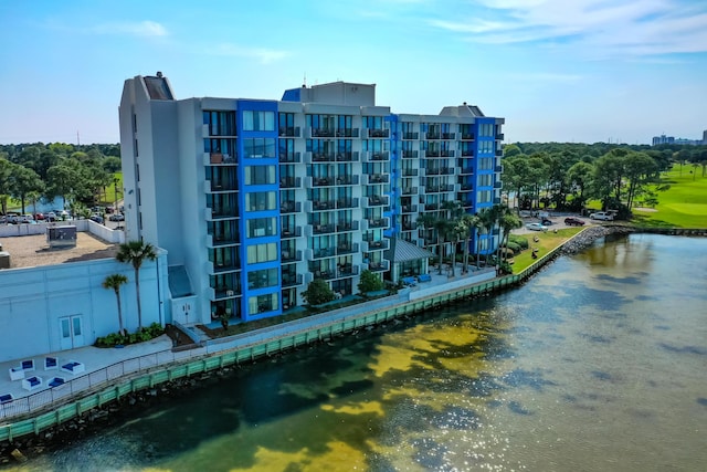 view of property featuring a water view