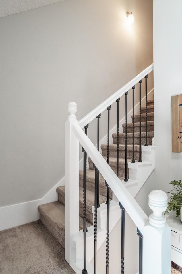 stairs with carpet