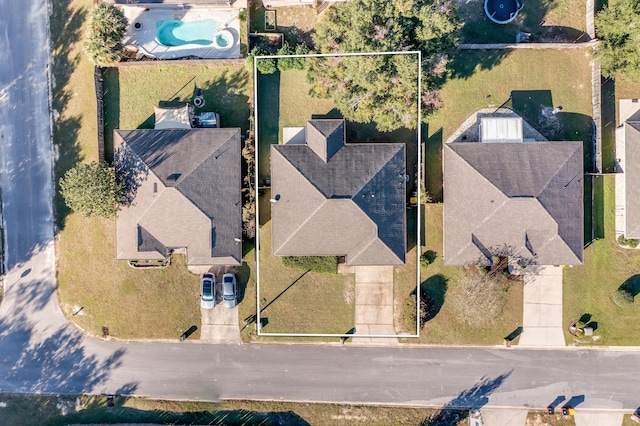 304 Eleases Xing, Crestview, FL 32539 - aerial view of property and surrounding area with a pool area and property parcel outlined
