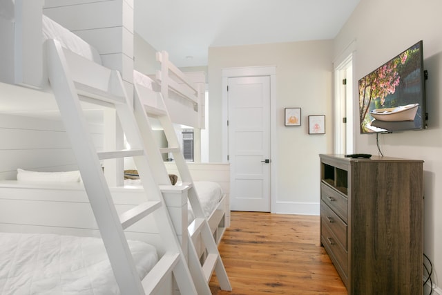 bedroom featuring hardwood / wood-style floors