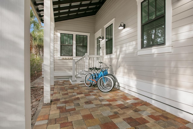 view of patio / terrace with a porch