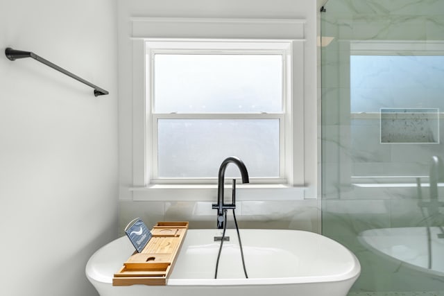 bathroom featuring a bathing tub