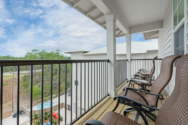 view of balcony