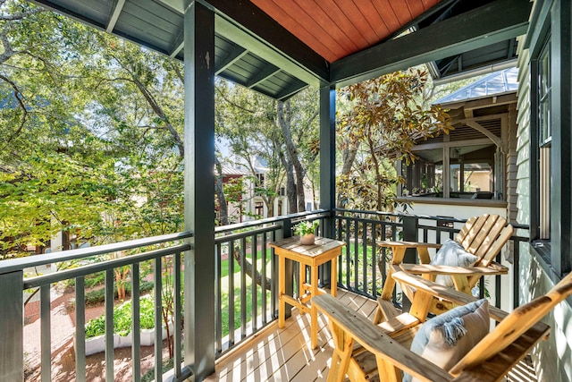 view of balcony