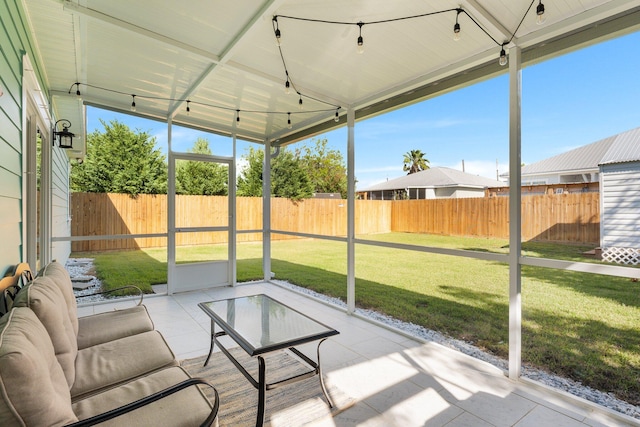 view of sunroom / solarium