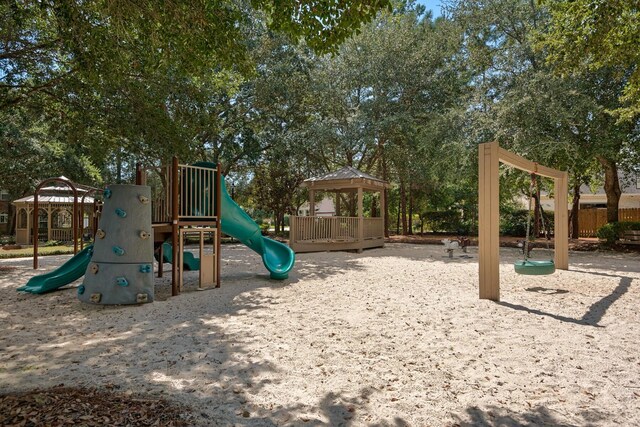 view of jungle gym