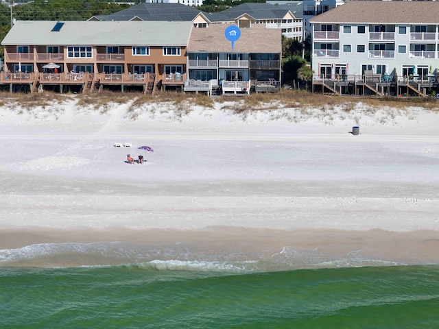 17709 Front Beach Rd Unit 2, Panama City Beach, FL 32413 - birds eye view of property with a water view and a view of the beach