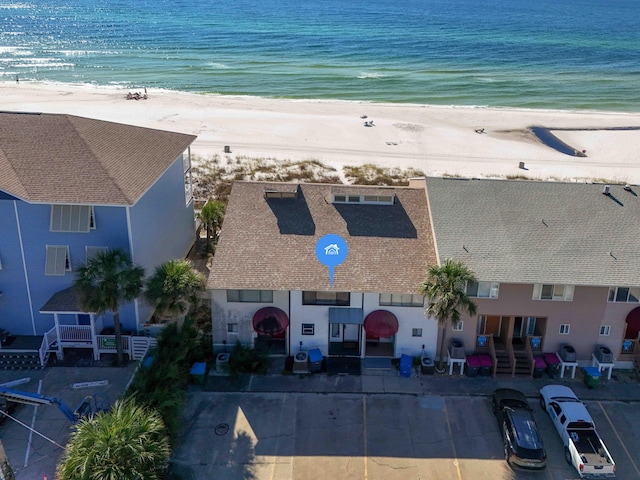 17709 Front Beach Rd Unit 2, Panama City Beach, FL 32413 - aerial view featuring a water view and a view of the beach
