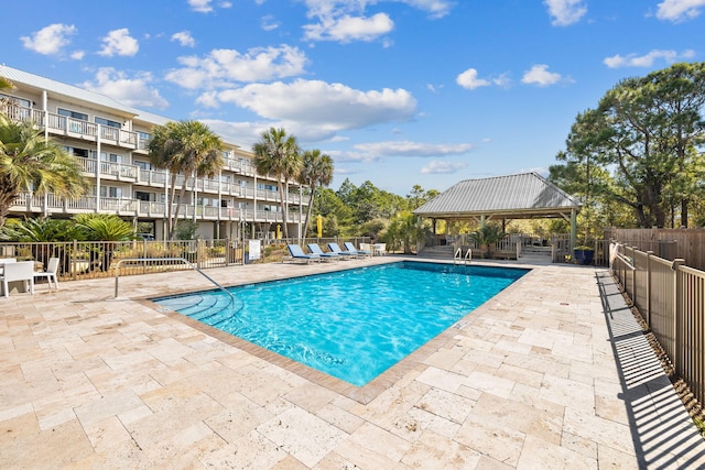 145 Beachfront Trl Unit 307A, Santa Rosa Beach, FL 32459 - community pool with a patio area and a gazebo