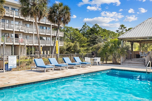 145 Beachfront Trl Unit 307A, Santa Rosa Beach, FL 32459 - community pool with a gazebo and a patio